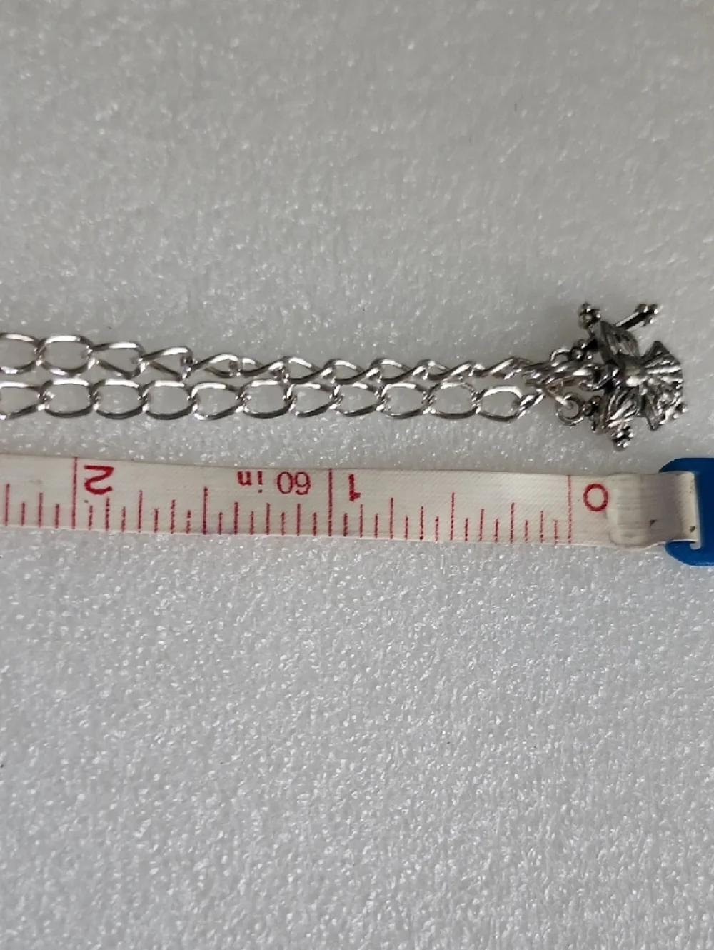Hand Crafted Silver Angel & Cross Charm Bracelet Anklet